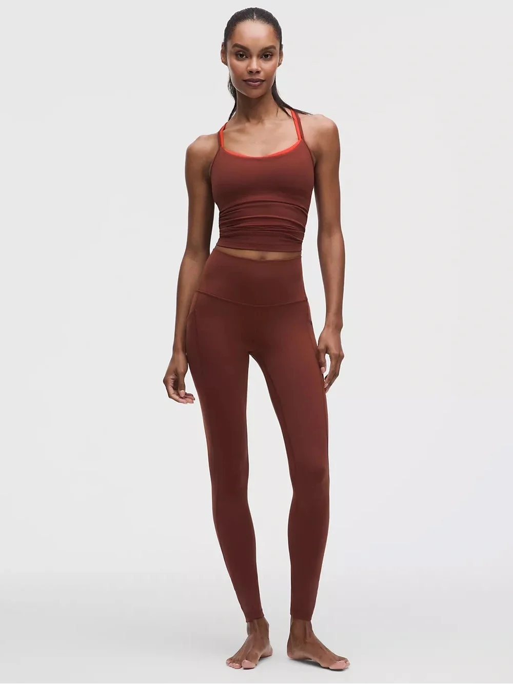 🤎❤️ Lululemon Align™ High-Rise Pant 28” with Pockets Cranberry Charm – SZ 10 NWT